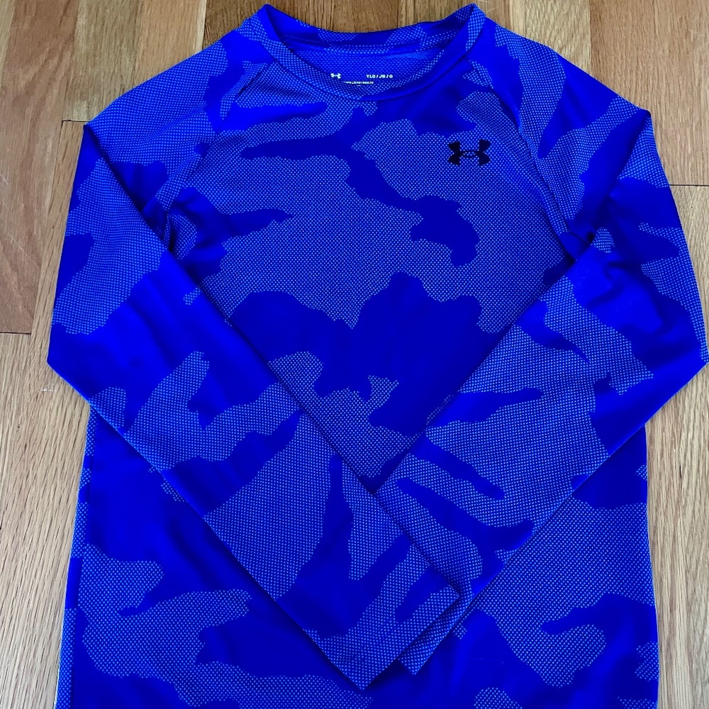 Under Armour Boys Heat Gear Long-Sleeved Top Youth Large